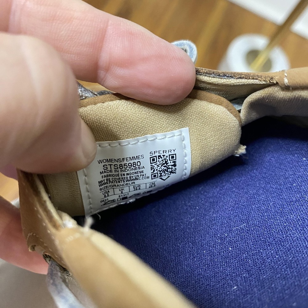 Sperry Top-Sider Shoes Womens Size 8.5 Brown Leather Boat Memory Foam STS85980 - Picture 10 of 11